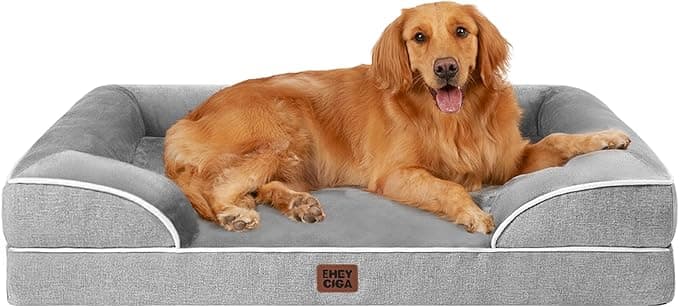 EHEYCIGA Orthopedic Dog Bed - Large, Grey