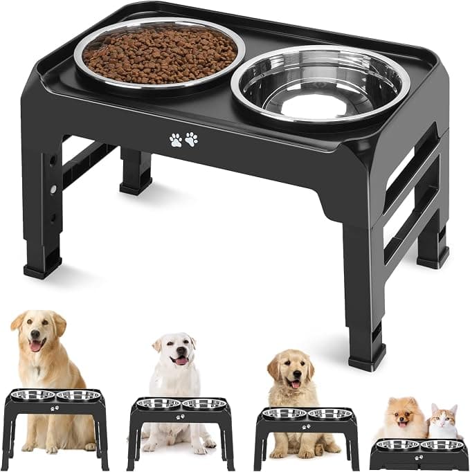 COMESOON Adjustable Elevated Bowls 50oz