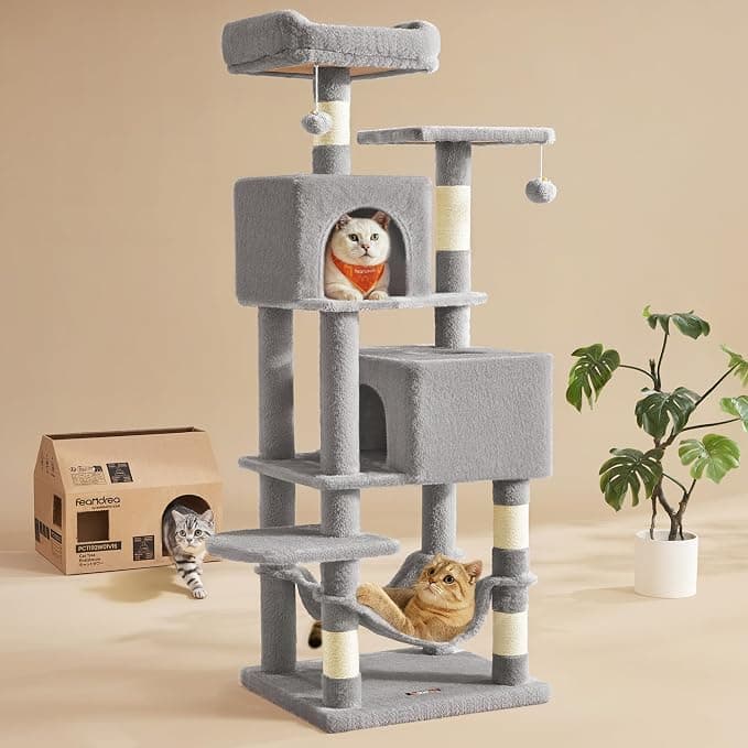 Feandrea 59.5in Cat Tree - Multi-Level Condo