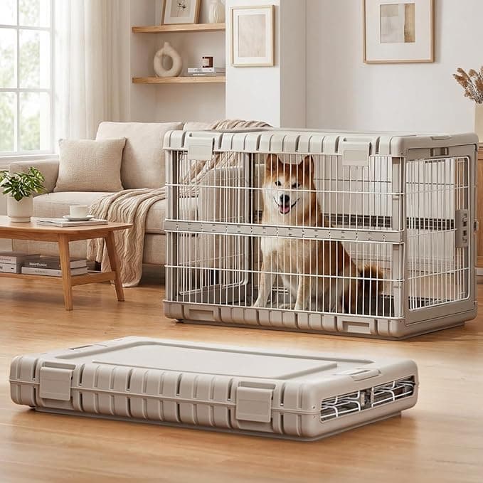 ZOMISIA Collapsible Dog Crate 36" Indoor